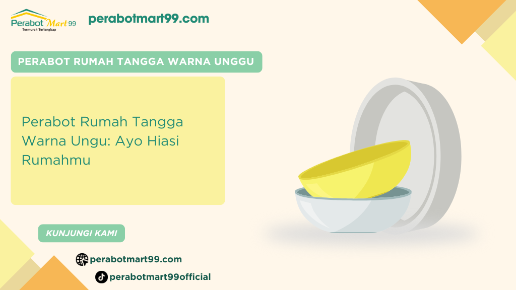 perabot rumah tangga warna unggu