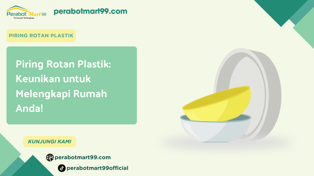 Piring Rotan Plastik
