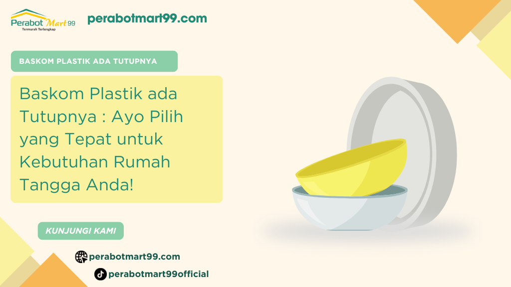 baskom plastik ada tutupnya