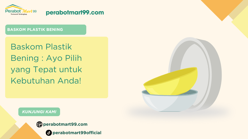 baskom plastik bening