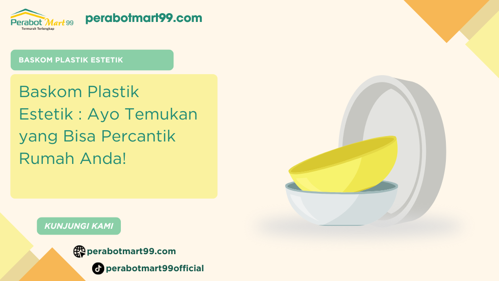 baskom plastik estetik