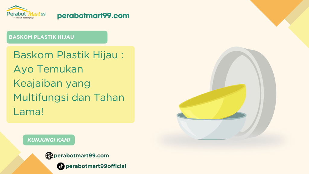 baskom plastik hijau
