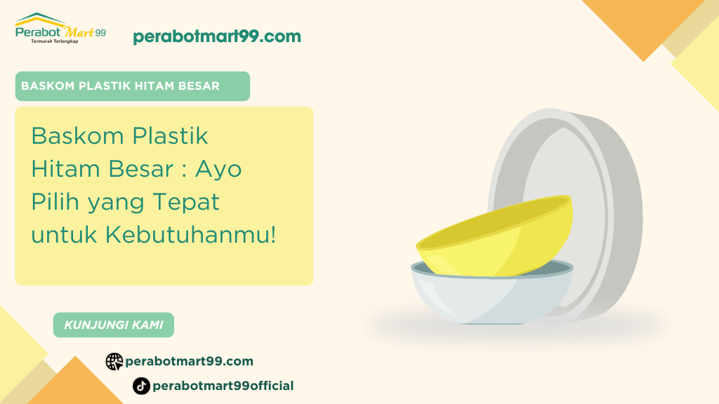 baskom plastik hitam besar