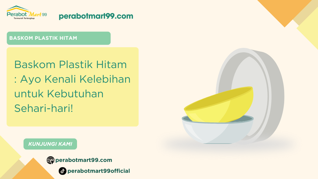 baskom plastik hitam
