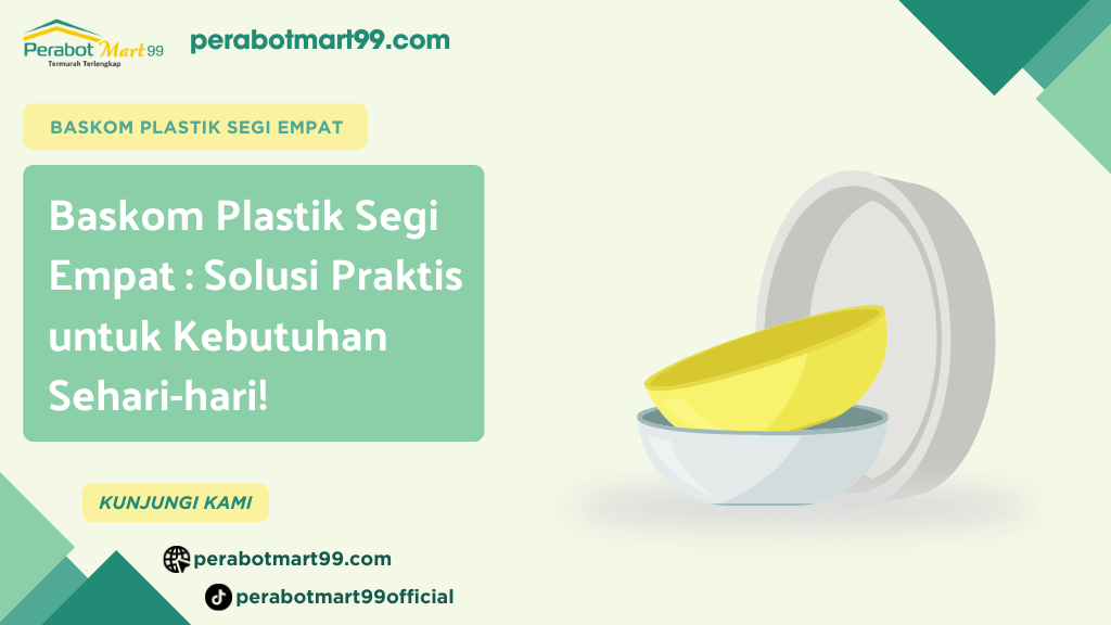 baskom plastik segi empat