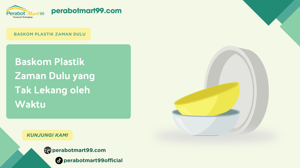 baskom plastik zaman dulu