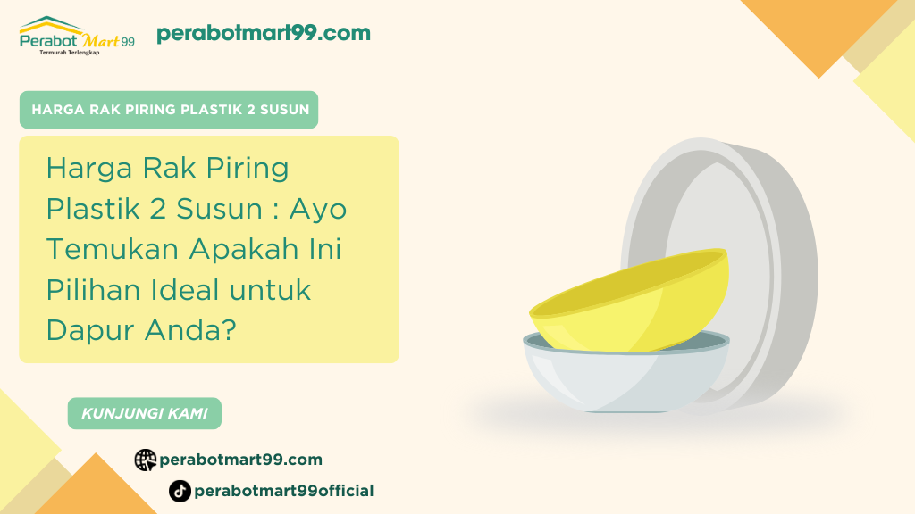 harga rak piring plastik 2 susun