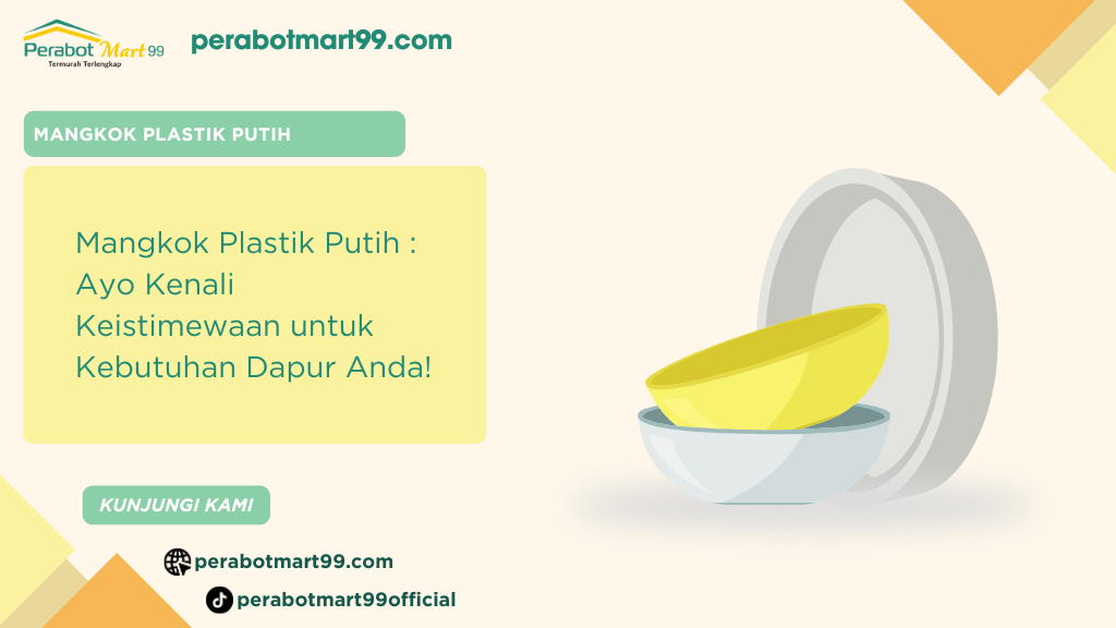 mangkok plastik putih