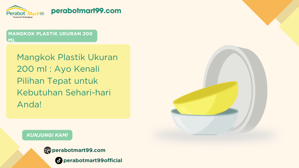mangkok plastik ukuran 200 ml
