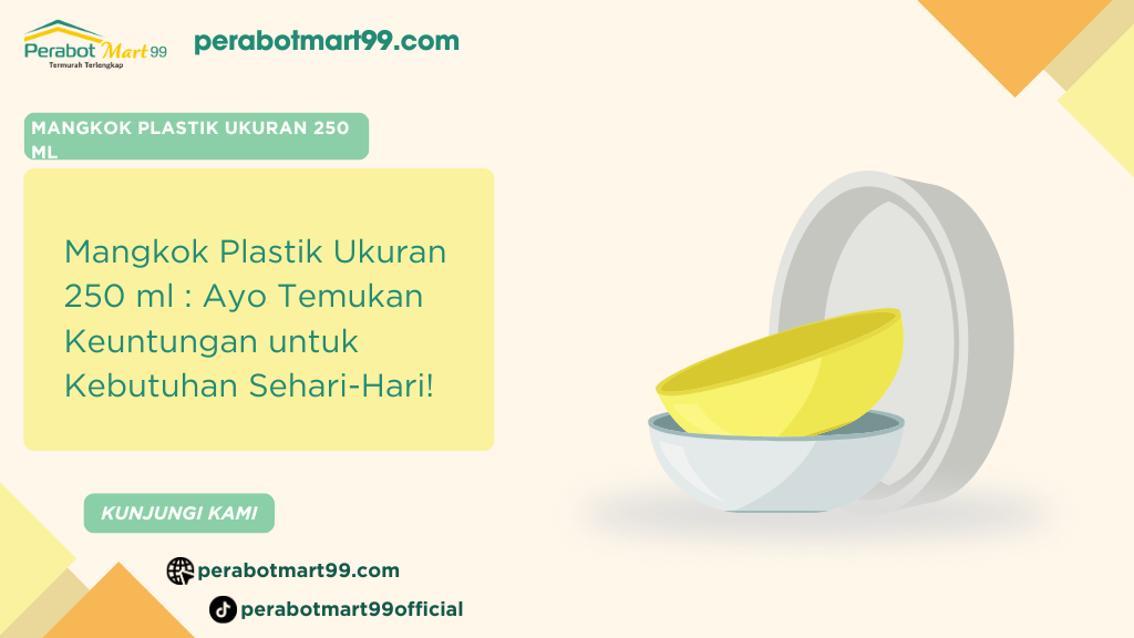 mangkok plastik ukuran 250 ml