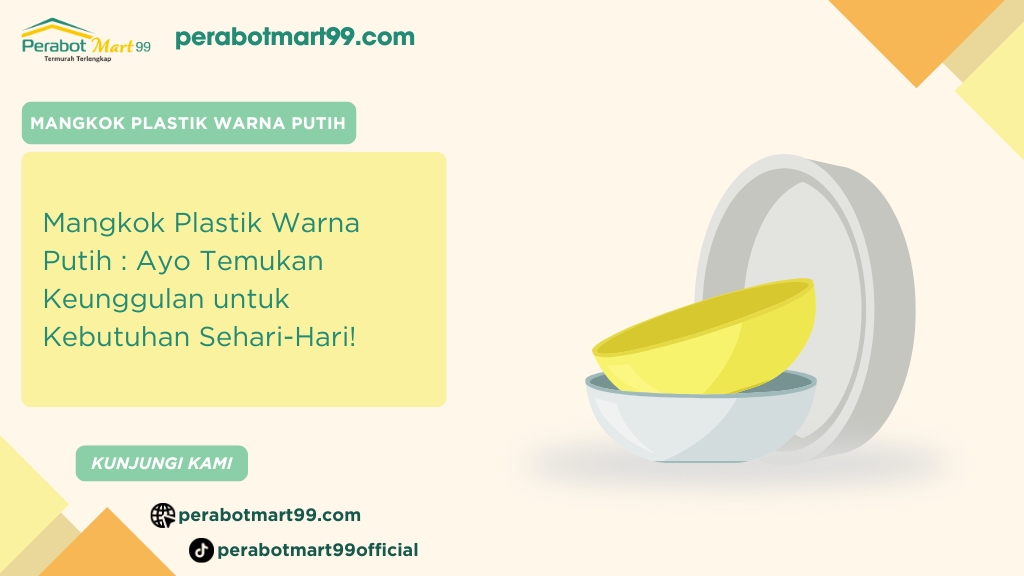 mangkok plastik warna putih