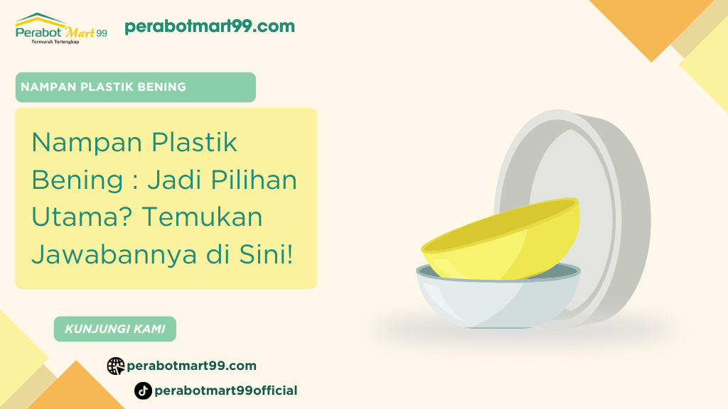 nampan plastik bening