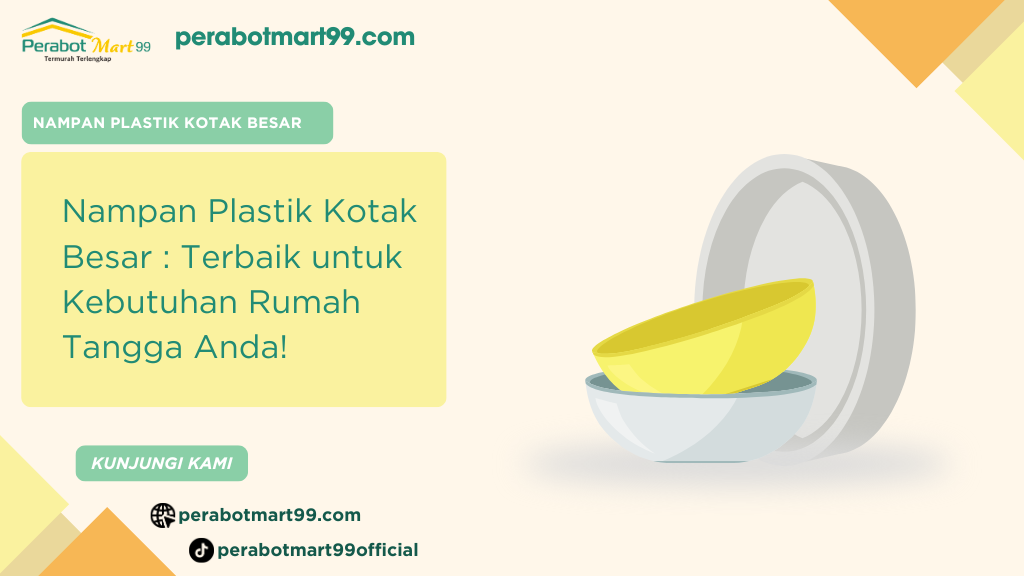 nampan plastik kotak besar