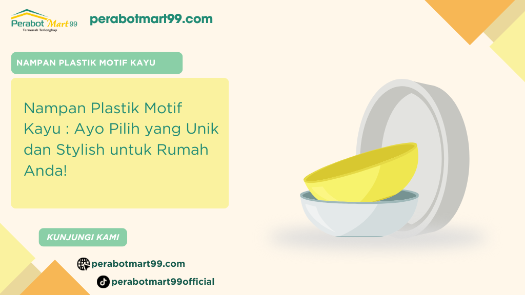 nampan plastik motif kayu