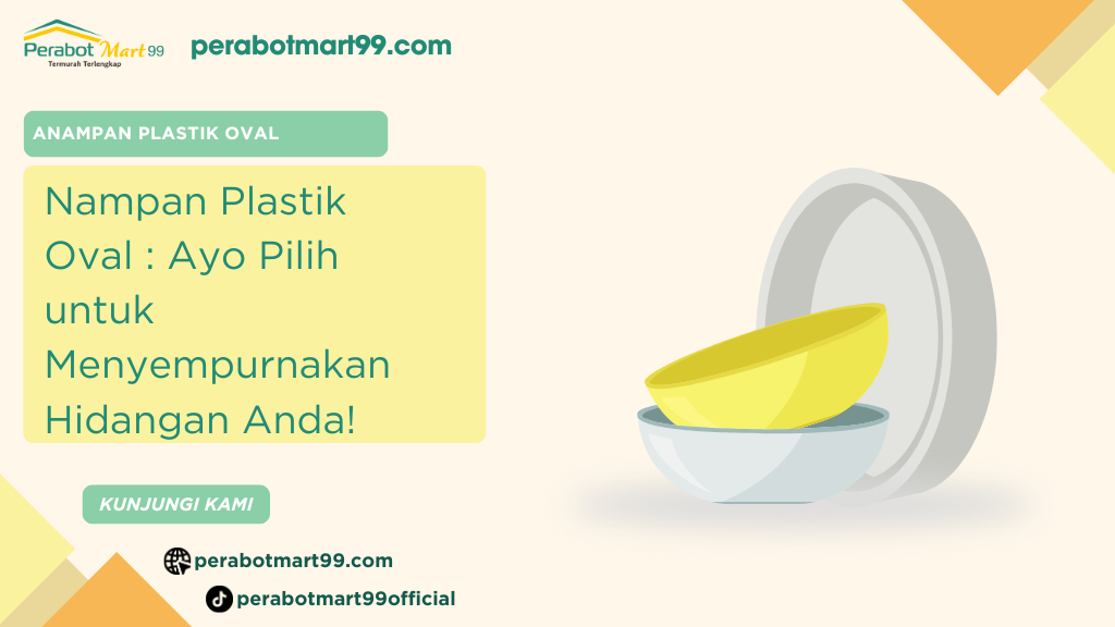 nampan plastik oval