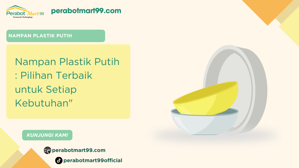 nampan plastik putih