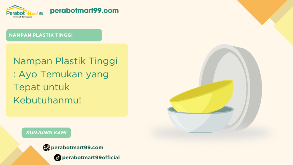 nampan plastik tinggi