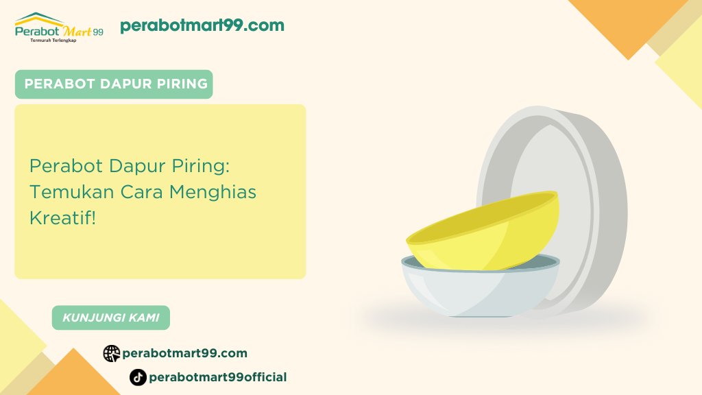 perabot dapur piring