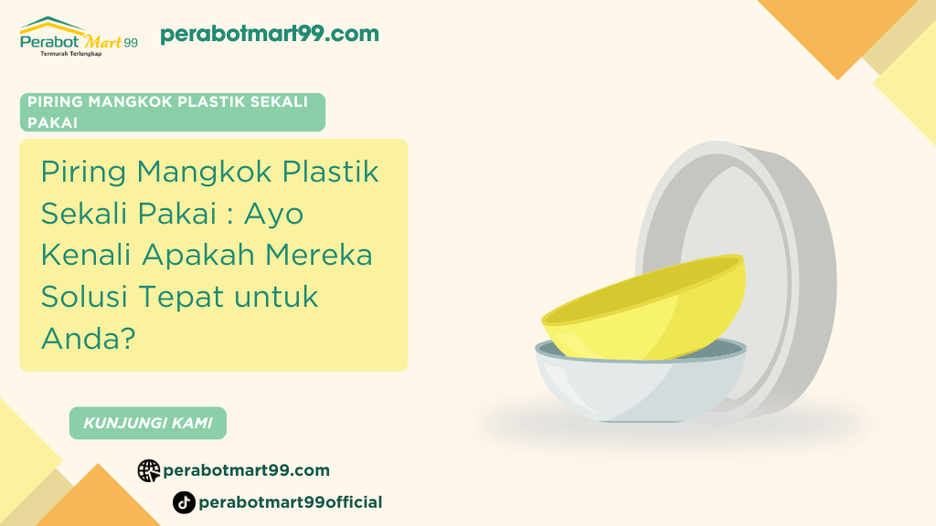 piring mangkok plastik sekali pakai