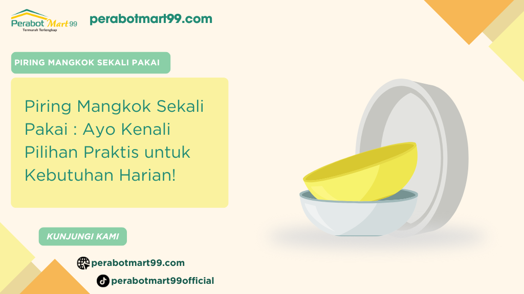 piring mangkok sekali pakai