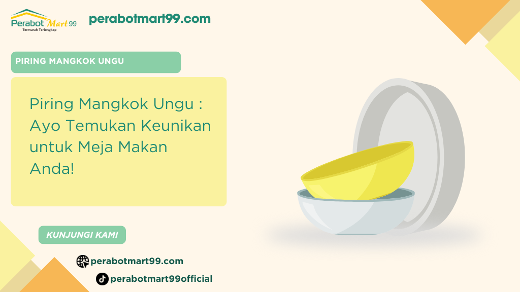 piring mangkok ungu