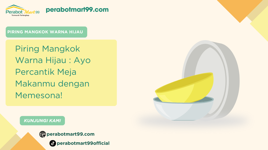 piring mangkok warna hijau