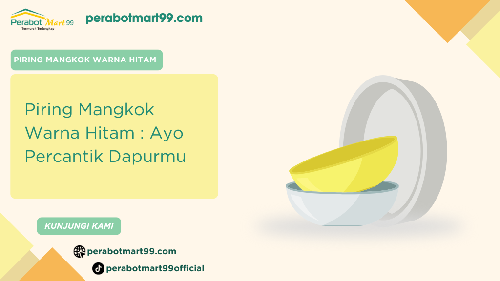 piring mangkok warna hitam