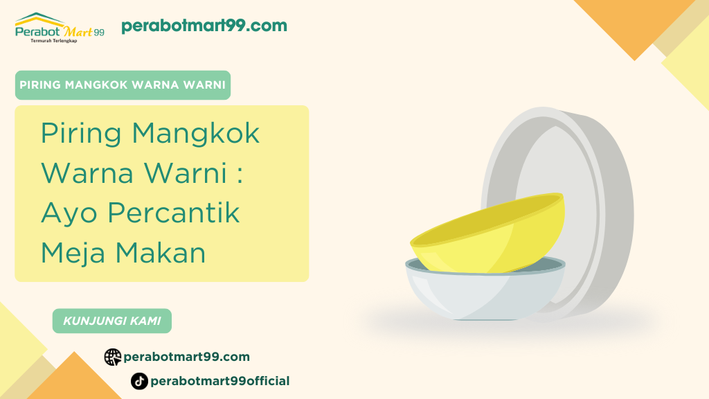 piring mangkok warna warni