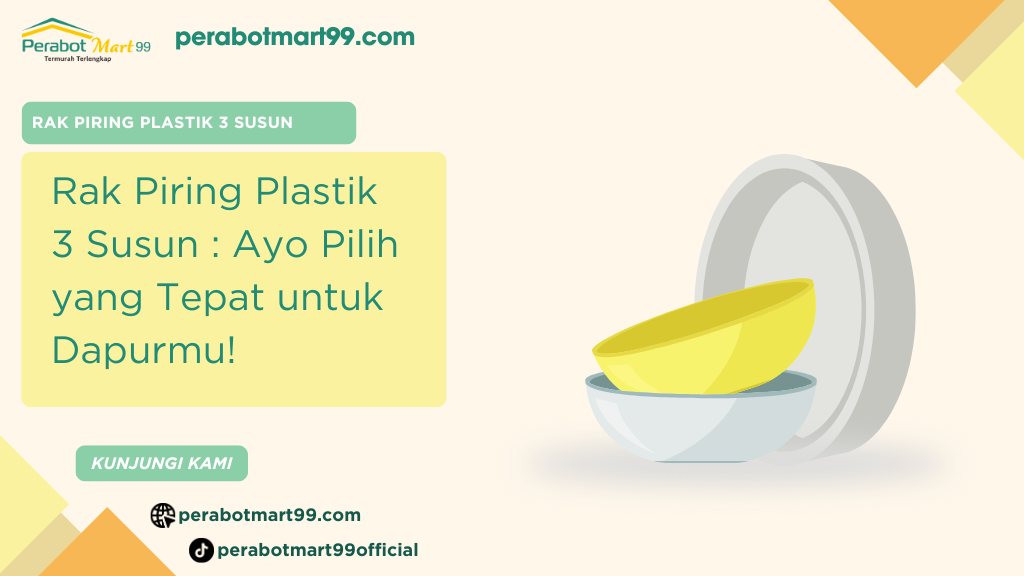 rak piring plastik 3 susun