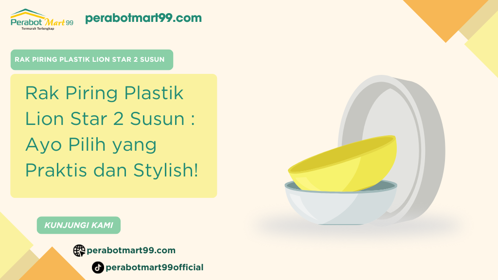 rak piring plastik lion star 2 susun