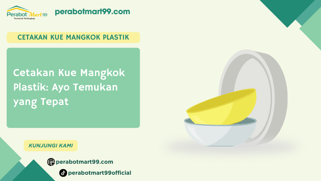 Cetakan Kue Mangkok Plastik