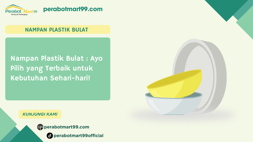 Nampan Plastik Bulat