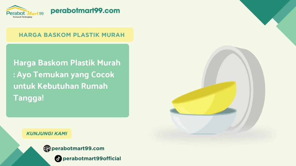 harga baskom plastik murah