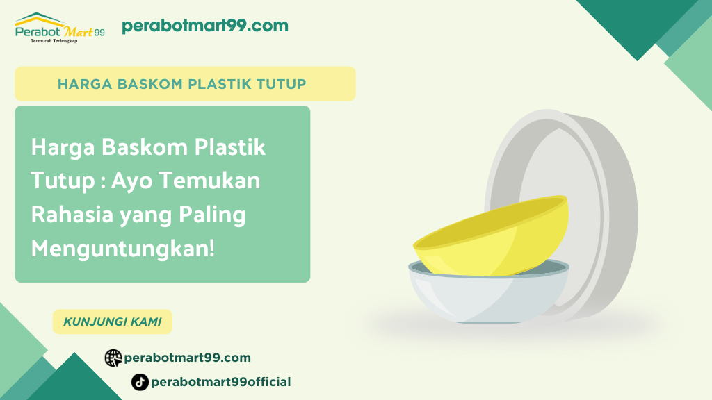 harga baskom plastik tutup