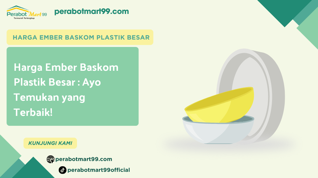 harga ember baskom plastik besar